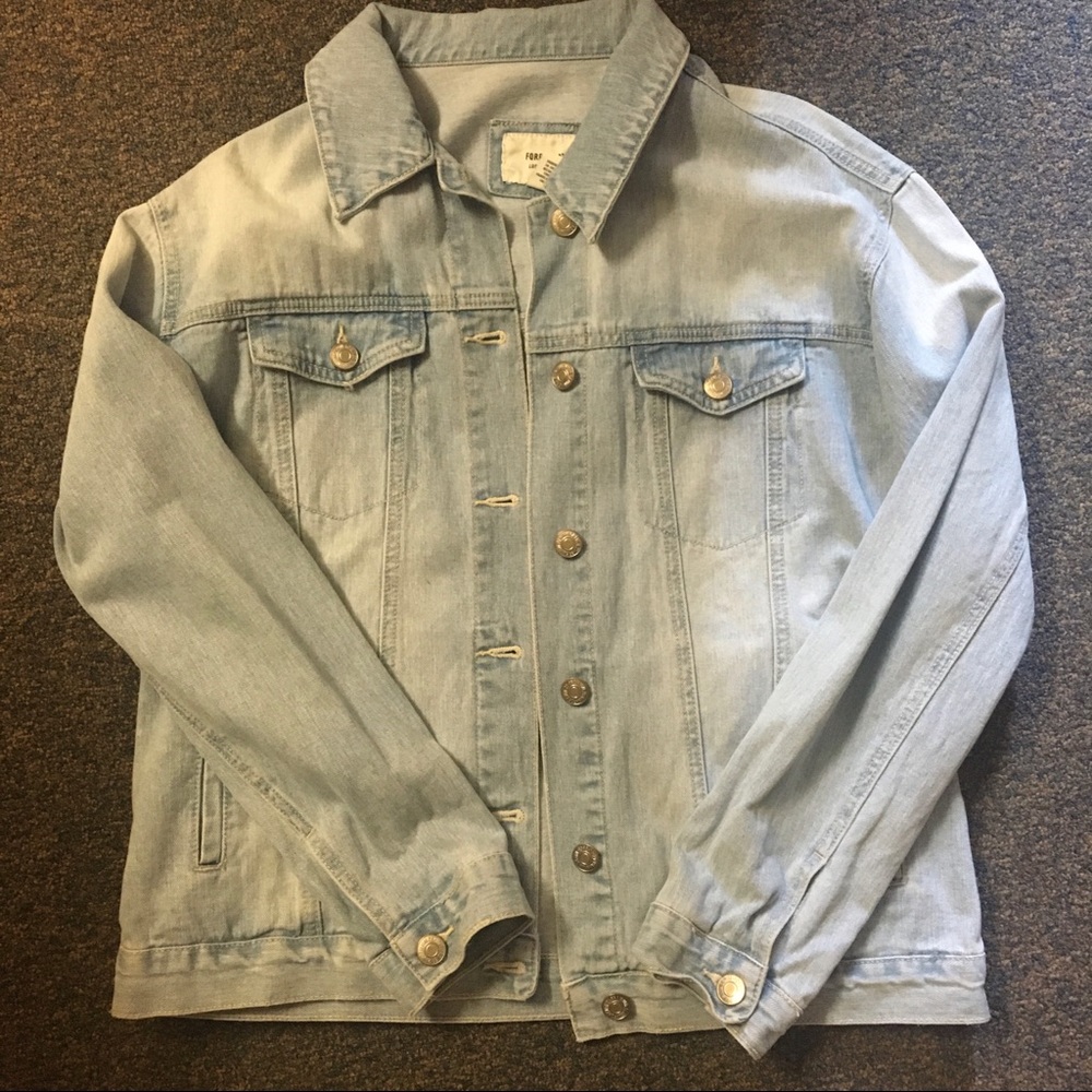 Forever 21 oversized denim jacket